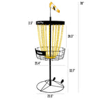 Franklin Sports Championship Disc Golf Basket - Portable Metal Disc Golf Hole Basket - Professional Pdga Target - Golden Prey Ta