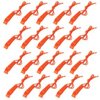 Augsun 20 Pcs Safety Whistle Marine Whistle Plastic Whistles With Lanyard For Emergency