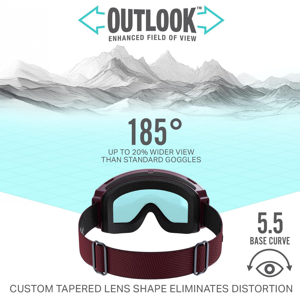 Wildhorn Maxfield Pro Ski Goggles -Us Ski Team Supplier- Snowboard Goggles Men, Women & Youth-Interchangeable Magnetic Lenses