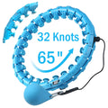 Ourstarry 32 Knots Weighted Hula Circle Fit Workout Equipment Plus Size, Infinity Hoola Fitness Massage For Women, Smart Waist E