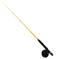 Eagle Claw Pk66Tf Pack-It Fly Combo, 6'6'' Length, 1 Piece Telescopic. #3 Line Weight, Yellow Rod/Black Reel