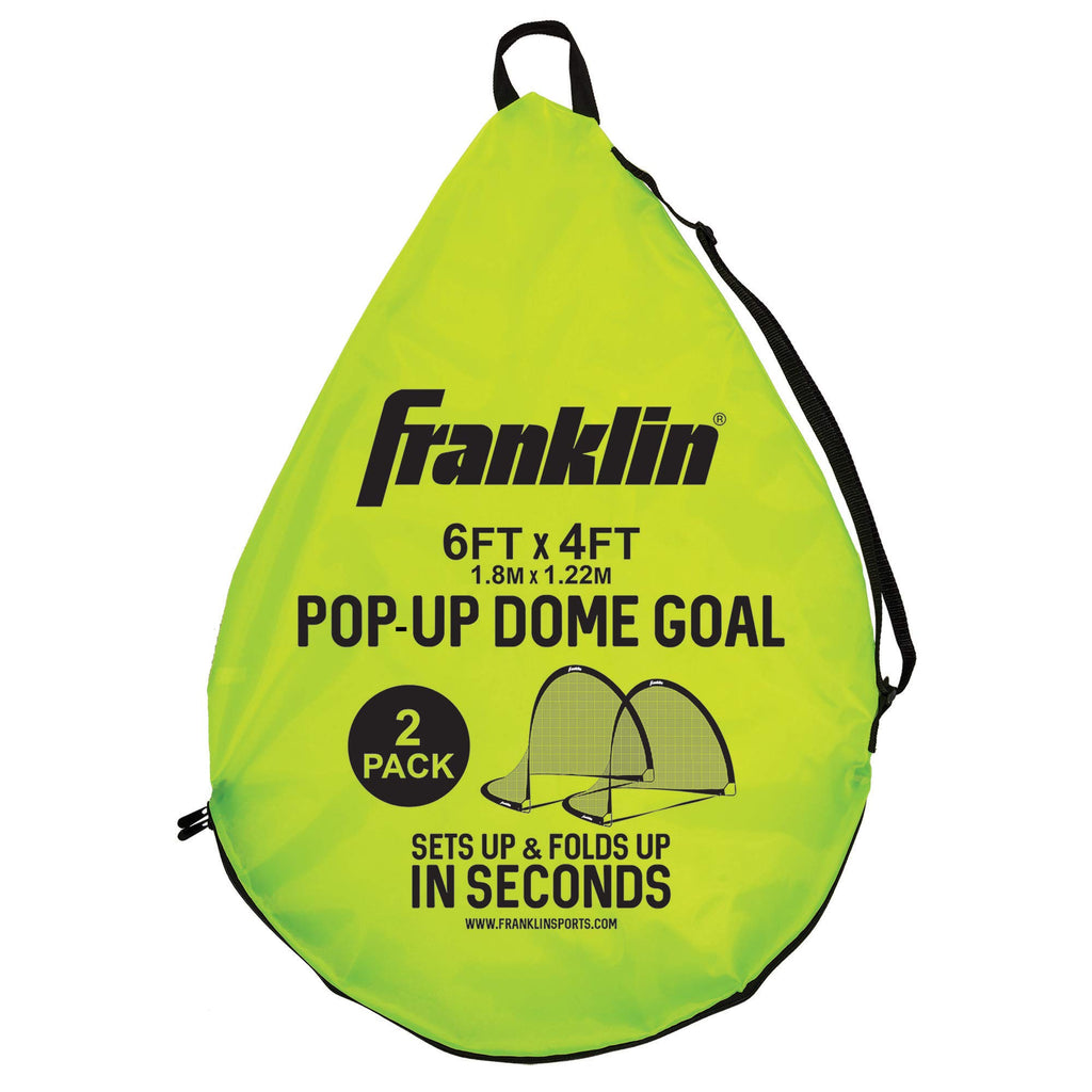Franklin Sports Pop-Up Dome Shaped Goals - Indoor Or Outdoor Soccer Goal - Goal Folds For Storage - 6' X 4' Or 4' X 3' Soccer Go