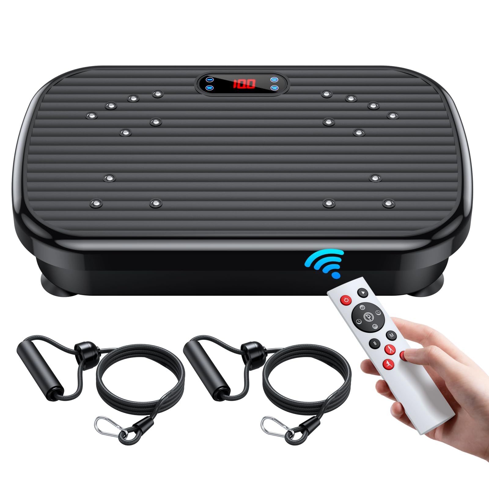 Pureroyi Vibration Plate Exercise Machine, Vibration Plate For Lymphatic Drainage Whole Body Vibration Platform Machines Helps W