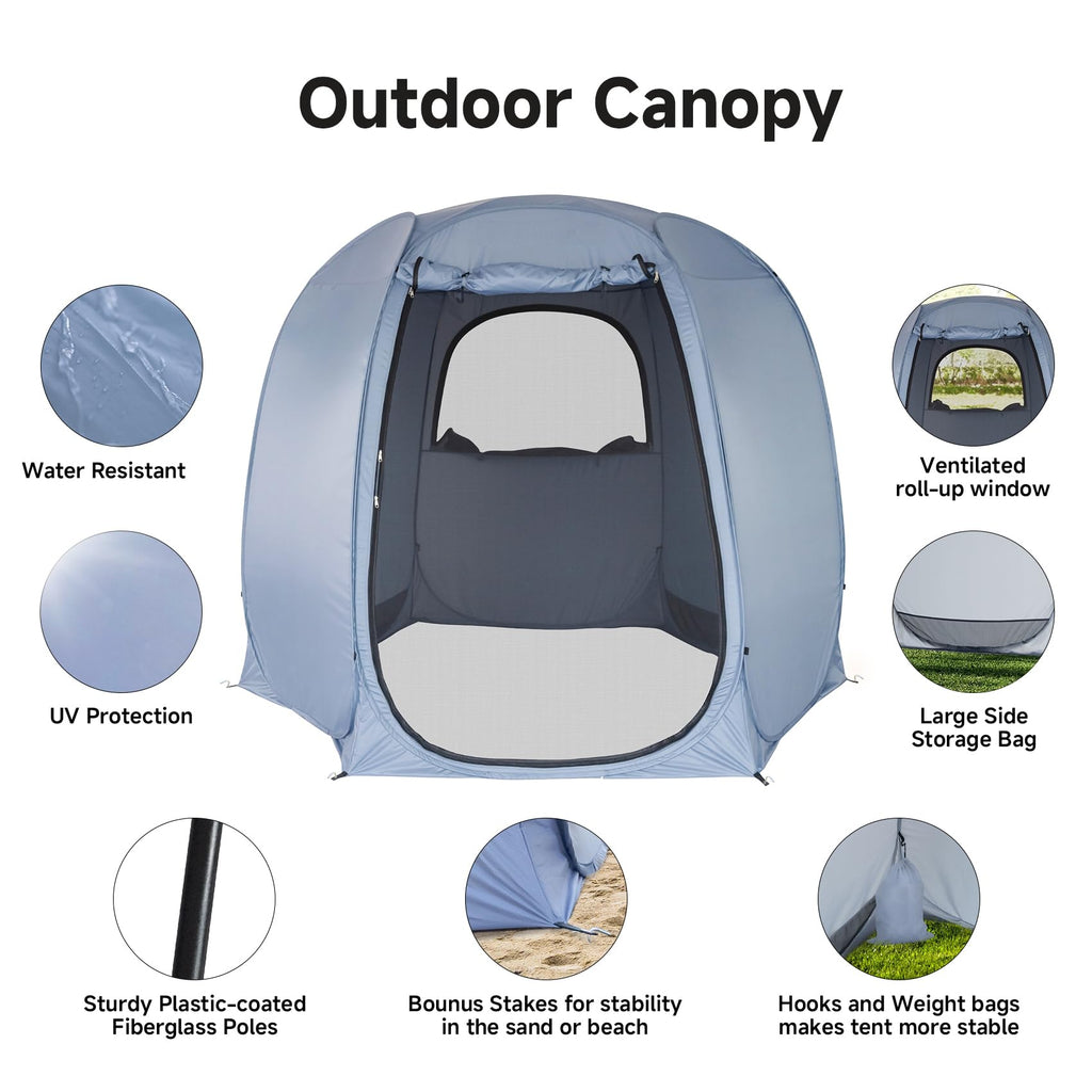 Alvantor Pop Up Screen Tent House Room Instant Outdoor Camping Canopy Sun Shelter Gazebo For Patio, Backyard & Deck, Privacy Ten