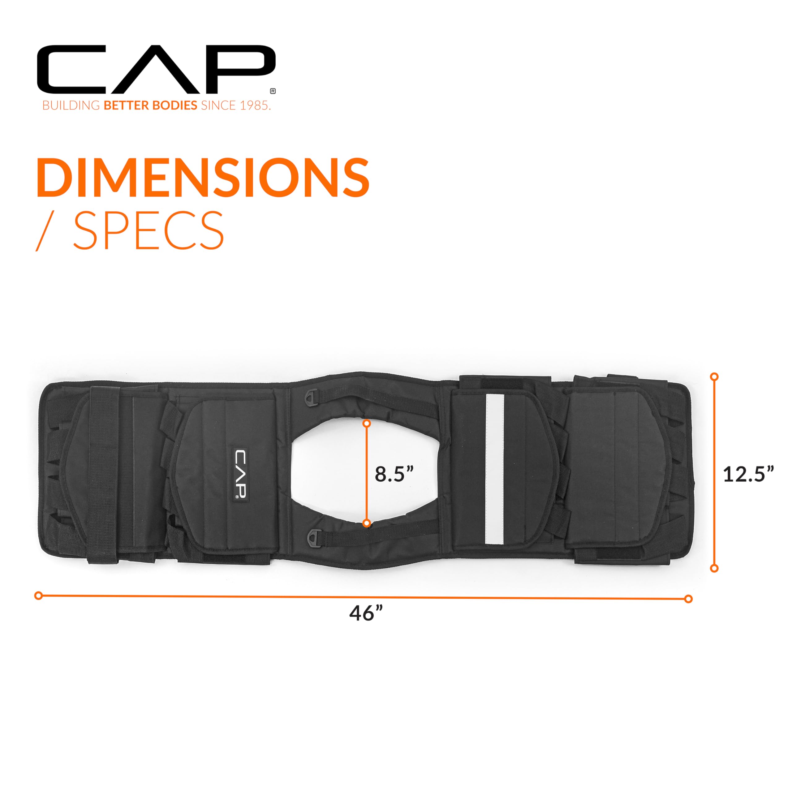 Cap Barbell Adjustable Weighted Vest, 40 Lb