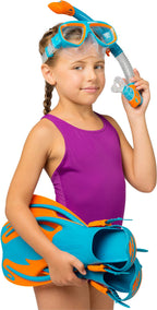 Cressi Rocks Kids Set, Blueorange, Lxl