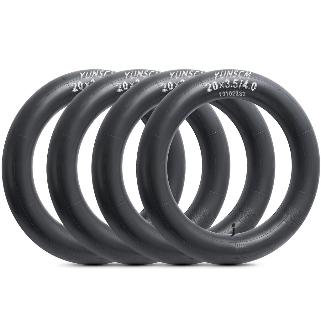 4-Pack 20'' Fat Tire Tubes 20 X 3.5/4.0'' Av32Mm Schrader Valve 20'' Fat Bicycle Tubes Compatible With 20 X 3.5 20 X 3.6 20 X 3.