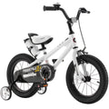 Royalbaby Freestyle Kids Bike Boys Girls 16 Inch Bmx Childrens Bicycle With Training Wheels & Kickstand For Ages 4-7 Years, Whit