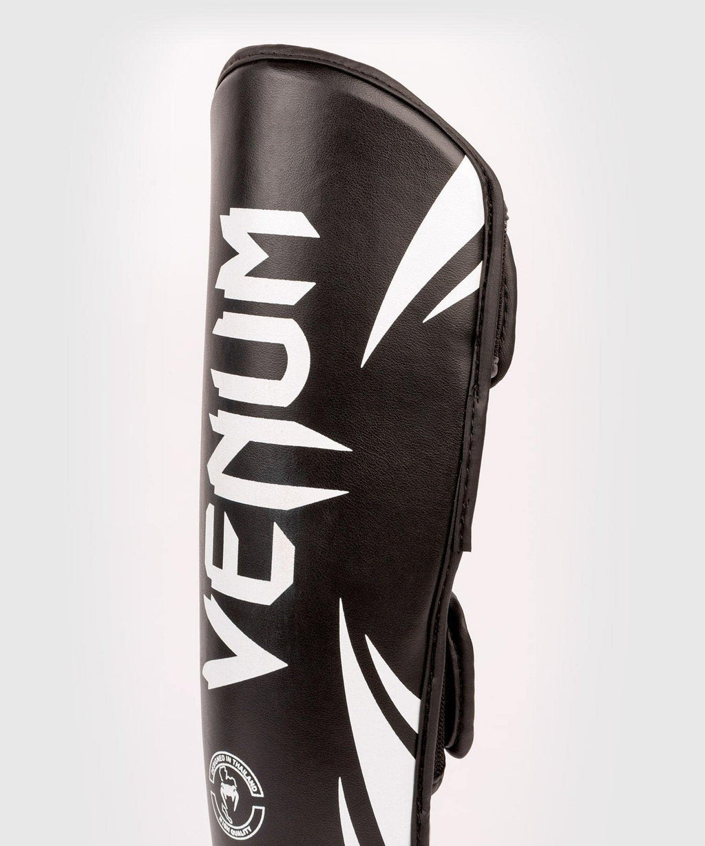 Venum Challenger Kids Shin Guards - Black/White - L