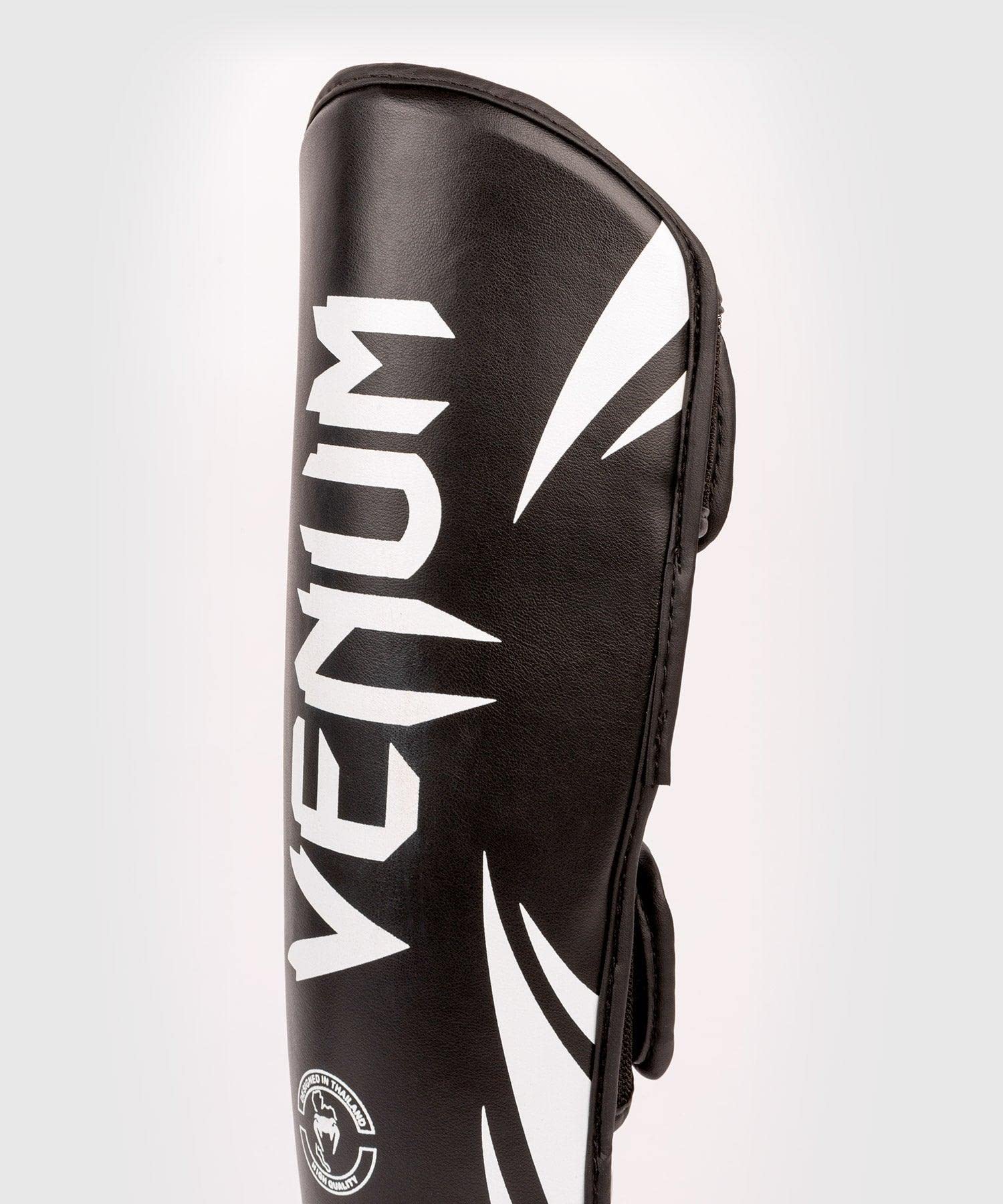 Venum Challenger Kids Shin Guards - Black/White - L