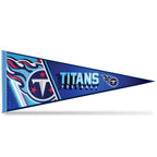 Rico Industries Nfl Football Tennessee Titans Primary 12'' X 30'' Felt Wall D  Cor Pennant - Great For Home/Bed Room/Man Cave D