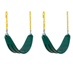 Swing-N-Slide Ws 4773 Extreme Heavy Duty Swing Seat Set Outdoor Playground Swings With Coated Chains & Quick Links, Green, Pack 