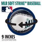Franklin Sports Seattle Mariners Mlb Team Baseball - Mlb Team Logo Soft Baseballs - Toy Baseball For Kids - Great Decoration For