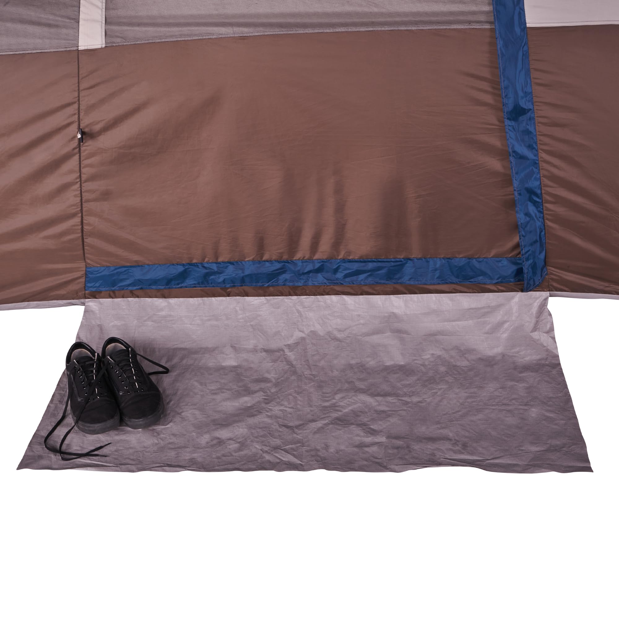 Wenzel Aspen Hills 8P Camp Cabin Tent - Huge 8 Person Car Camping Shelter, Fits 3 Queen Airbeds, 4 Windows, Waterproof Fly, 10 Y