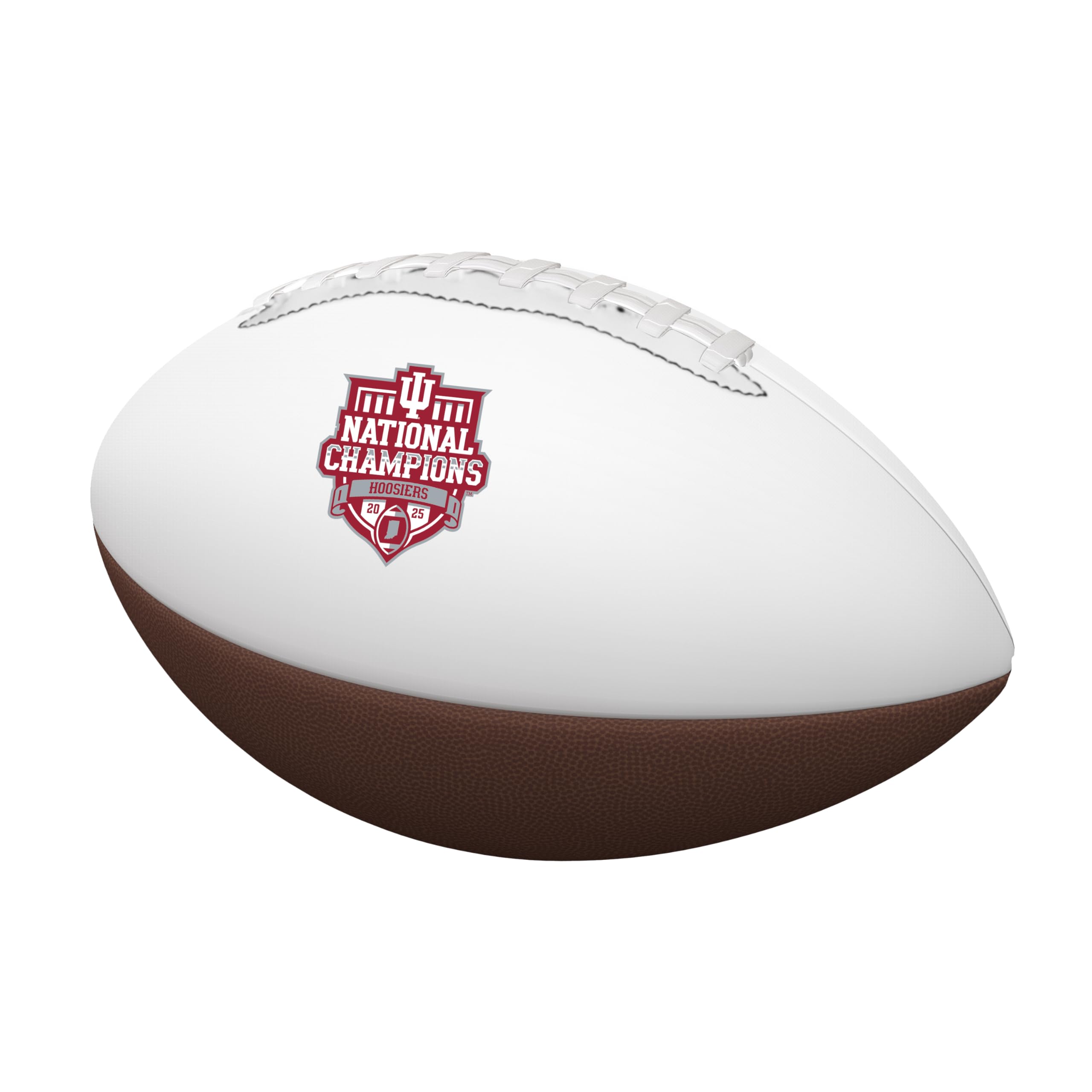 Logo Brands NCAA Indiana Hoosiers National Champions Official Size Autograph Football - College Football Playoff Champs Logo, Gr
