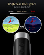 REDTIGER Range Finder Golf, 1200 Yards Golf Rangefinder with Slope, Light-Adaptive Display, 7X Magnification, Flag Lock Vibratio