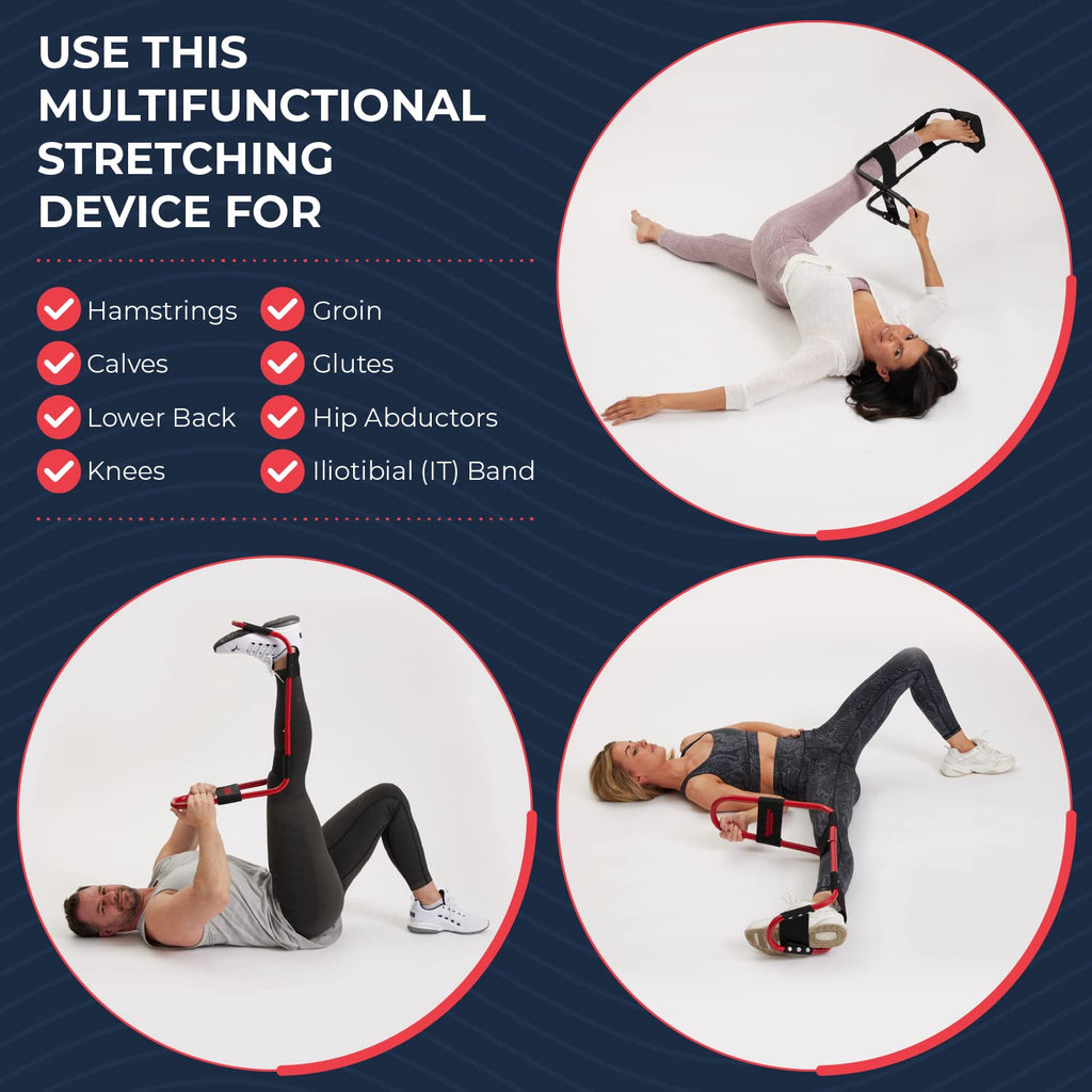 Idealstretch - The Original Hamstring, Lower Back & Calf Stretching Device - Ultimate Pain Relief & Deep Knee Extension Tool - I
