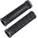 Marque Grapple Mountain Bike Handlebar Grips - Single Lock-On Ring Mtb And Bmx Bicycle Handle Bar With Non-Slip Grip (Phantom Bl