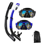 Dipuki Snorkeling Gear For Adults Snorkel Mask Set Scuba Diving Mask Dry Snorkel Swimming Glasses Swim Dive Mask Nose Cover Yout