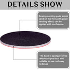 Maitys Bowling Sanding Pads Resurfacing Polishing Kit Bowling Ball Cleaning Kit, 6 Pieces (Red,500, 1000, 2000 Grit)