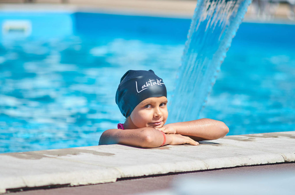 Swim Caps Long Hair Kids - Swimming Cap For Girls Boys Kids Teens With Long Curly Hair Braids Dreadlocks - Silicone Hypoallergen