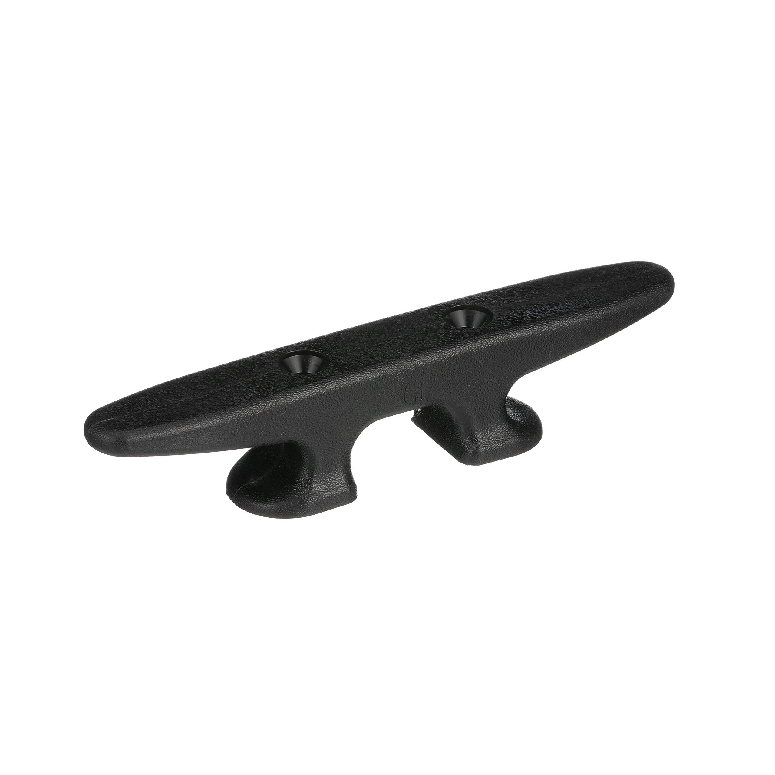 Seachoice Plastic Open Base 8 In. Boat Dock And Anchor Line Cleat, Black Finish