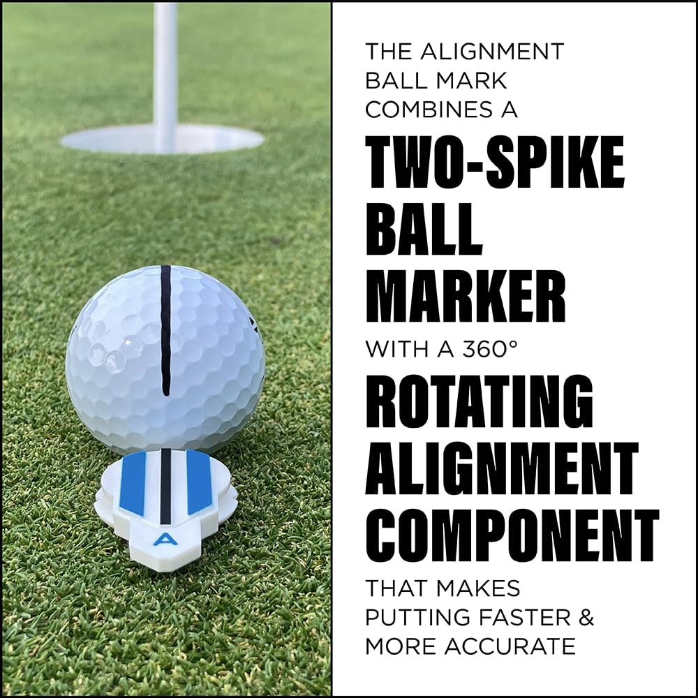 Golf Marker - Golf Accessories For Putting Aid - Golf Ball Alignment Marking Tool For Faster And More Accurate Golf Putting - Go