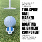 Golf Marker - Golf Accessories For Putting Aid - Golf Ball Alignment Marking Tool For Faster And More Accurate Golf Putting - Go