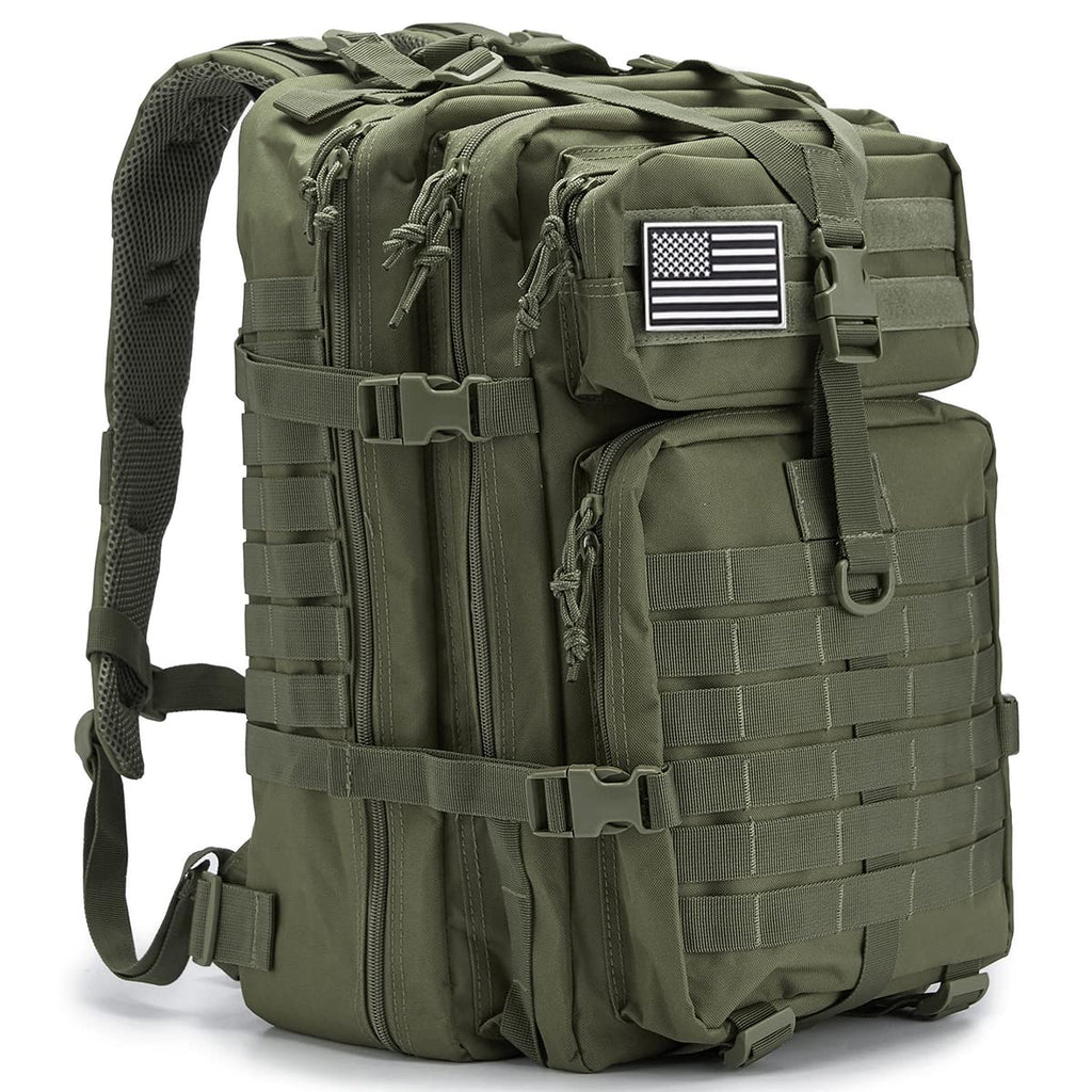 Qt&Qy 45L Military Tactical Backpacks For Men Camping Hiking Trekking Daypack Bug Out Bag Lage Molle 3 Day Assault Pack