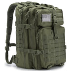Qt&Qy 45L Military Tactical Backpacks For Men Camping Hiking Trekking Daypack Bug Out Bag Lage Molle 3 Day Assault Pack