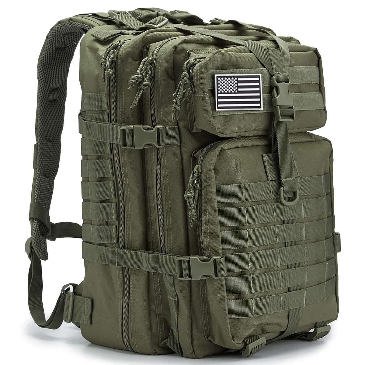 Qt&Qy 45L Military Tactical Backpacks For Men Camping Hiking Trekking Daypack Bug Out Bag Lage Molle 3 Day Assault Pack