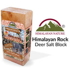 Himalayan Nature 100% Natural Himalayan Rock Deer Salt Licking Block - Animal Licking Mineral Salt Block, Natural Feed Salts Bri