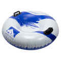 Franklin Sports Arctic Trails Single Person Inflatable Snow Sled - Heavy Duty Snow Tube For Kids - Long Lasting Fun - Blue/White