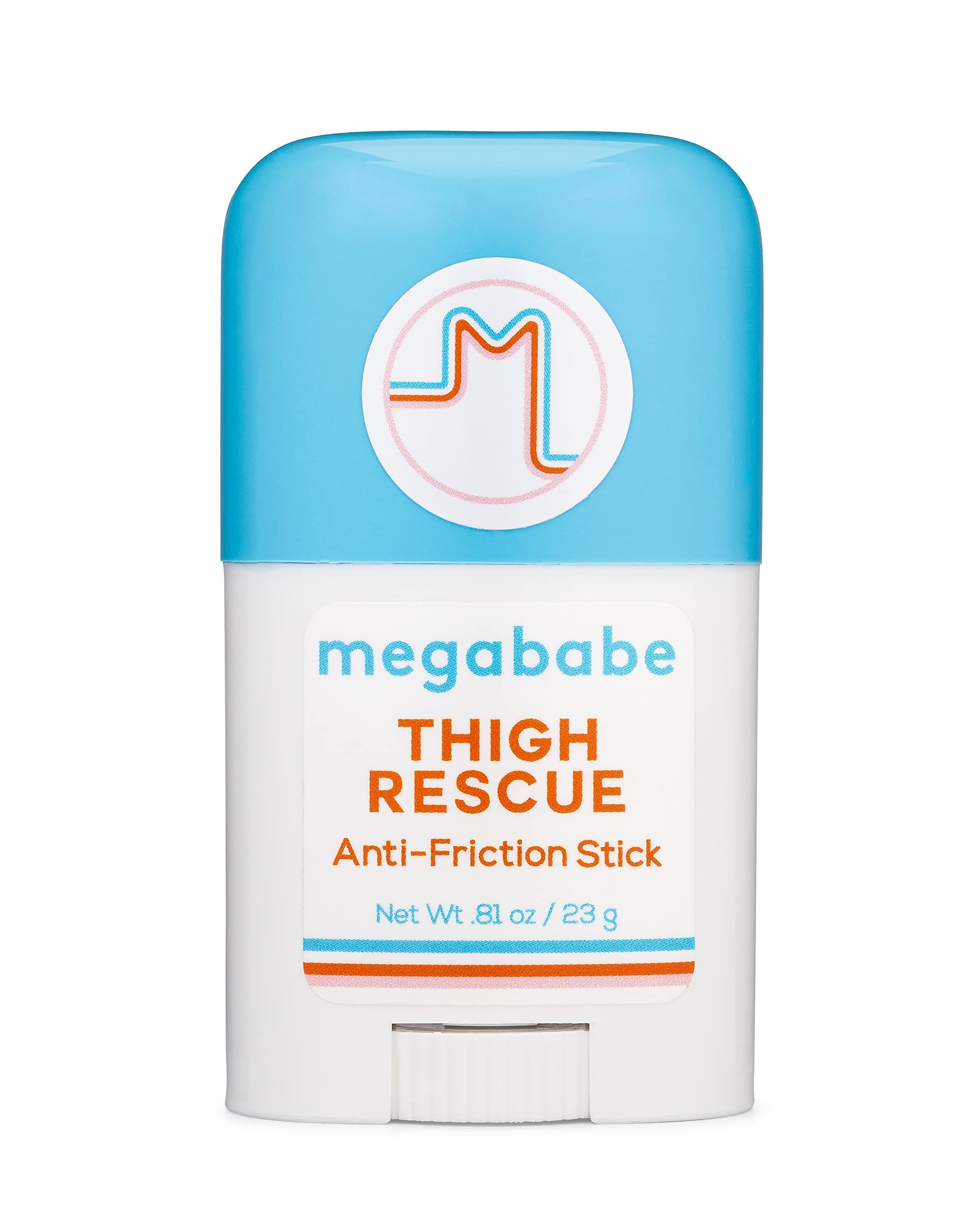Megababe Thigh Rescue Anti-Chafe Stick | Prevents Skin Chafe & Irritation | Thighs, Arms, Bra-Lines & More | 0.81 Oz (Pack Of 1)