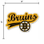 Rico Industries Nhl Boston Bruins Distressed Shape Cut Pennant - Home And Living Room D  Cor - Soft Felt Ez To Hang