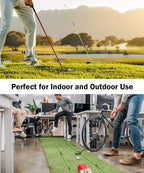 Rhino Valley Golf Alignment Sticks - 2 Pack Collapsible Golf Practice Rods For Aiming, Putting, Full Swing Trainer, Posture Corr