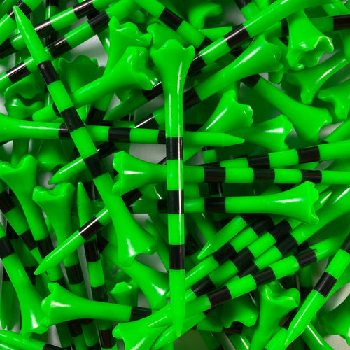 3-1/4'' Pride Performance Golf Tee Striped, Citrus Green, 100 Count