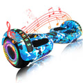 SIMATE 6.5 Hoverboard with Bluetooth & LED Lights, Self Balancing Hover Boards for Kids & Adults & Girls & Boys, for All Ages