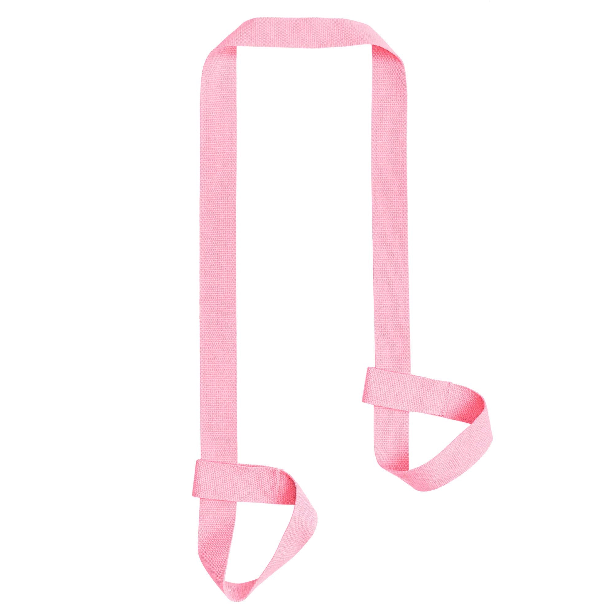 Zooeass Yoga Mat Strap, Adjustable Durable Yoga Mat Carrier & Stretching Strap, 5.9Feet, Multiple Color Choices (Pink,5.9Feet)
