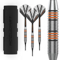 Accudart Soft Tip Dart Set 2.0 - Stainless Steel Finish Barrel - Radial Grooves - Polycarbonate Shafts - Standard Shape Flights 