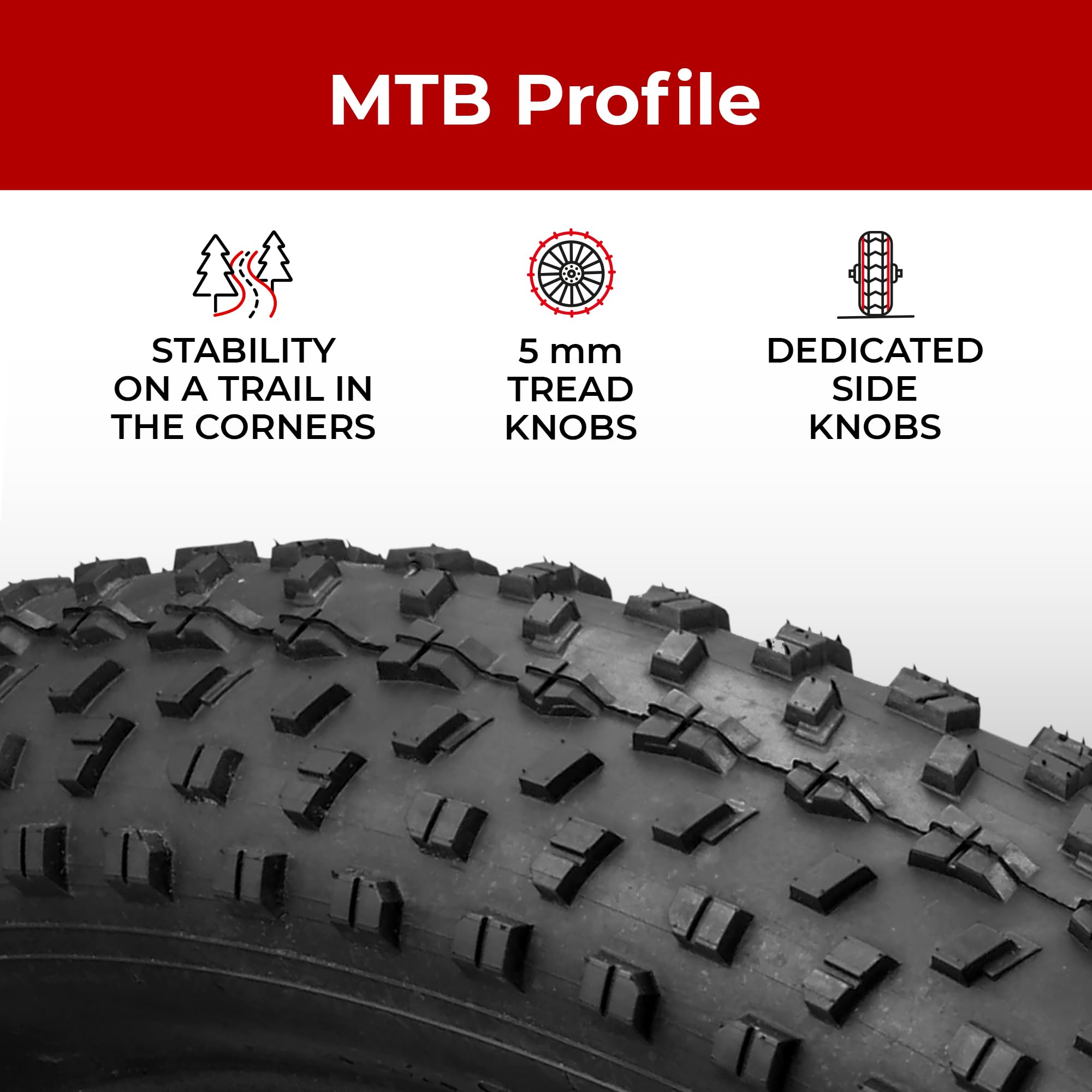 Fincci Pair 26X4.0 Fat Bike Tires 100-559 Foldable Fat Tires For Road Mountain Mtb Mud Dirt Offroad Bike Bicycle - Pack Of 2