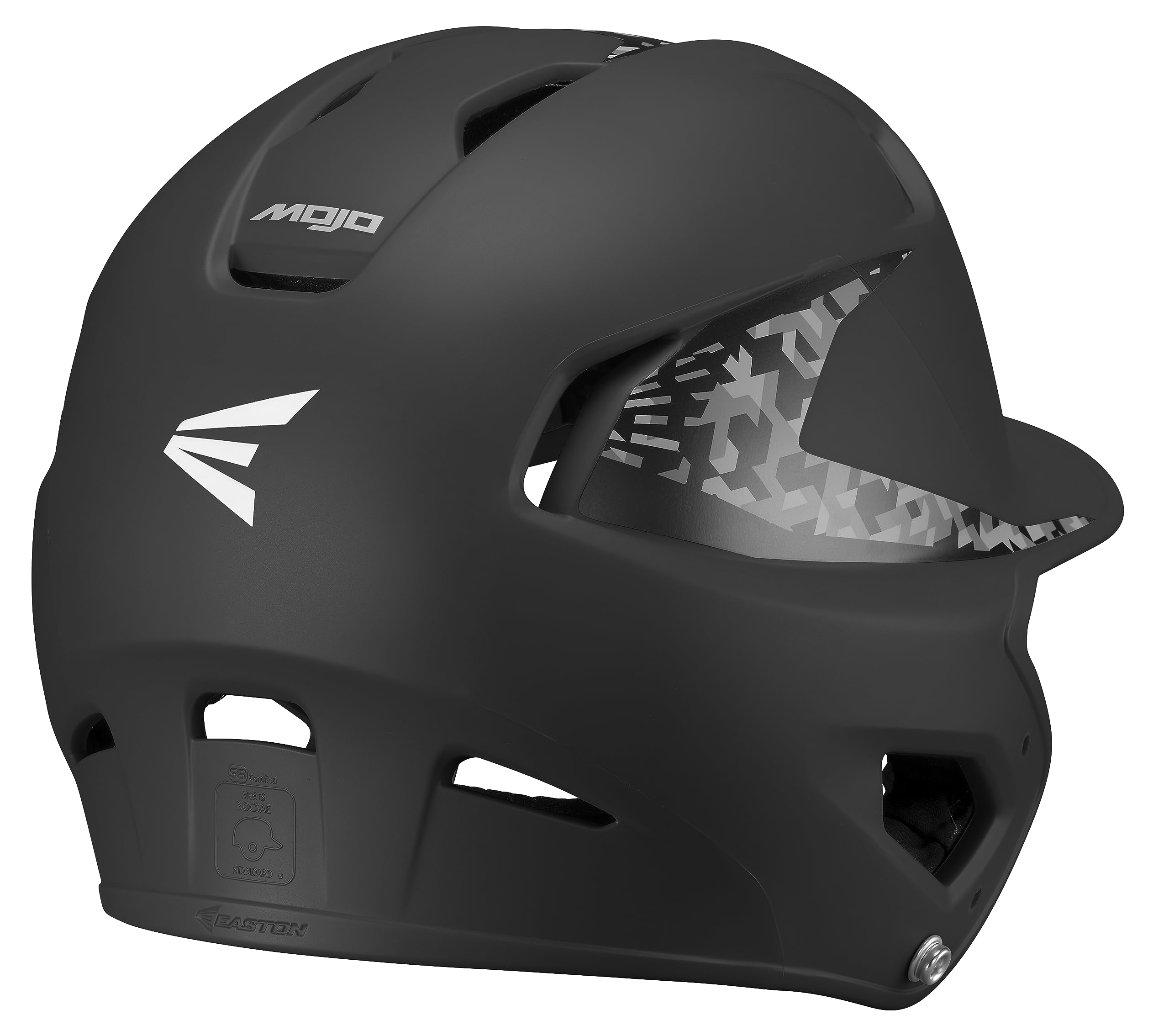 Easton | MOJO Baseball Batting Helmet | Junior (6 1/2 - 7 1/8) | Black