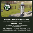 North American Trapper 100% Pure Fox Urine - Long-Lasting Scent Attractant for Fox, Bobcat & Coyote Trapping - Natural Predator