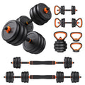 Feierdun Adjustable Dumbbells, 50Lbs Free Weight Set With Connector, 4 In1 Dumbbells Set Used As Barbell, Kettlebells, Push Up S