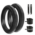 2 Pack 20 x 3.0 Fat Bike Tires and Tubes, Folding 20 Inch Fat Tire Set 76-406 with Tire Levers, 20x3.0 Ebike Replacement Tires f