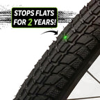 Slime 30043 Bike Inner Tube With Slime Puncture Sealant, Extra Strong, Self Sealing, Prevent And Repair, Presta Valve, 29 X 185-