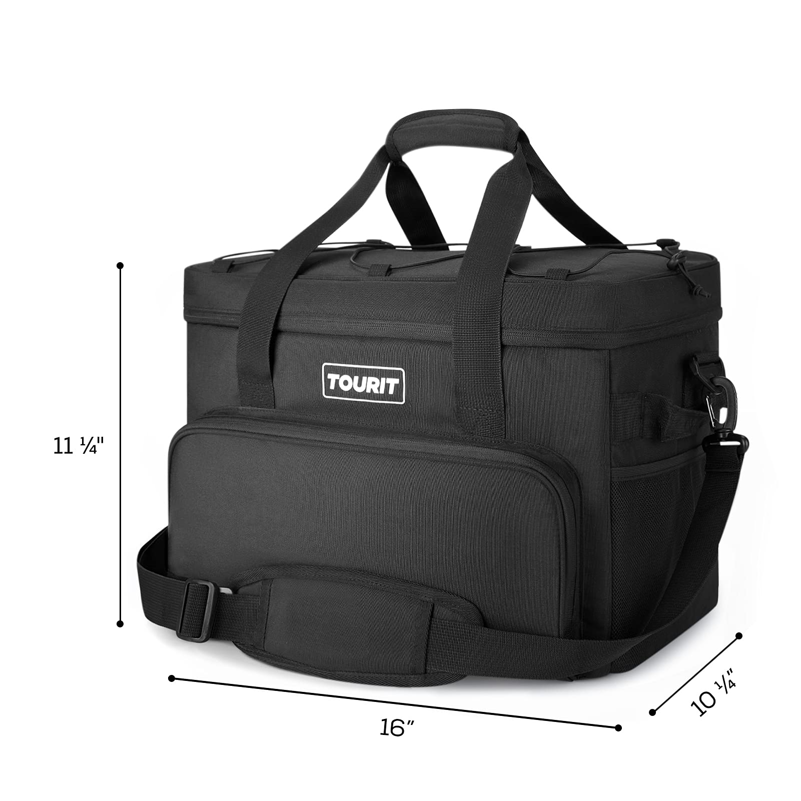 Tourit Cooler Bag 46-Can Insulated Soft Cooler Portable Cooler Bag 32L Lunch Coolers For Picnic, Beach, Work, Trip, Black