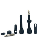 Bwshlf Black Tubeless Presta Valve Stem 40Mm / 44Mm, Super Light Alloy Presta Valve Stem Kit With Valve Core Remover Tool And Va