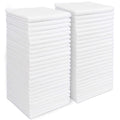 Aidea Microfiber Cleaning Cloths White-50Pk, Strong Water Absorption, Lint-Free, Scratch-Free, Streak-Free, Dish Towels White (1