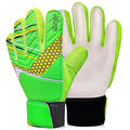 Jalunth Kids Youth Soccer Goalkeeper Goalie Gloves Boys Girls Goal Keeper Field Player Glove Ages 9-10 Years Old Green White Ant